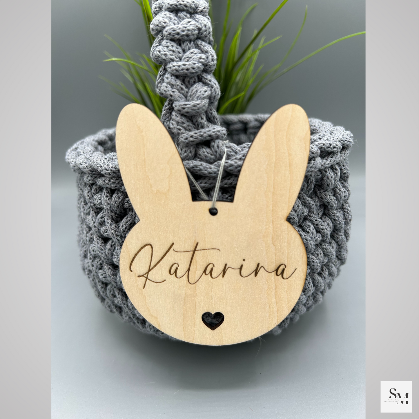 Personalisierter Oster-Anhänger – Hasenanhänger mit Name für Ostergeschenke & Osterkörbchen | mit Name | Ostern | Osternest | Osterkorb