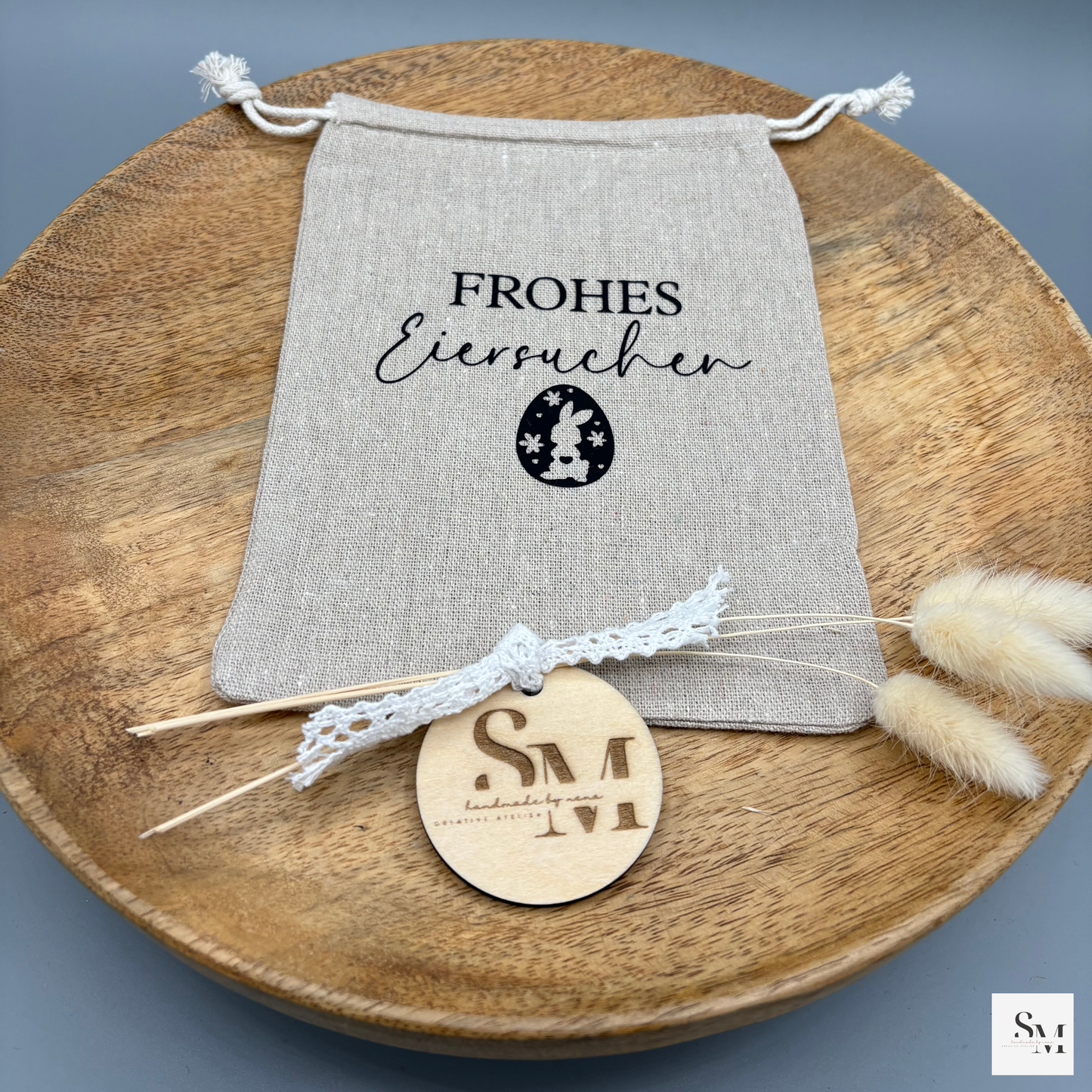2 Stück - Ostersäckchen | Osterbeutel | "Schöne Ostertage" | Geschenksäckchen | Perfekt für kleine Geschenke | Osterkörbchen | Osternest