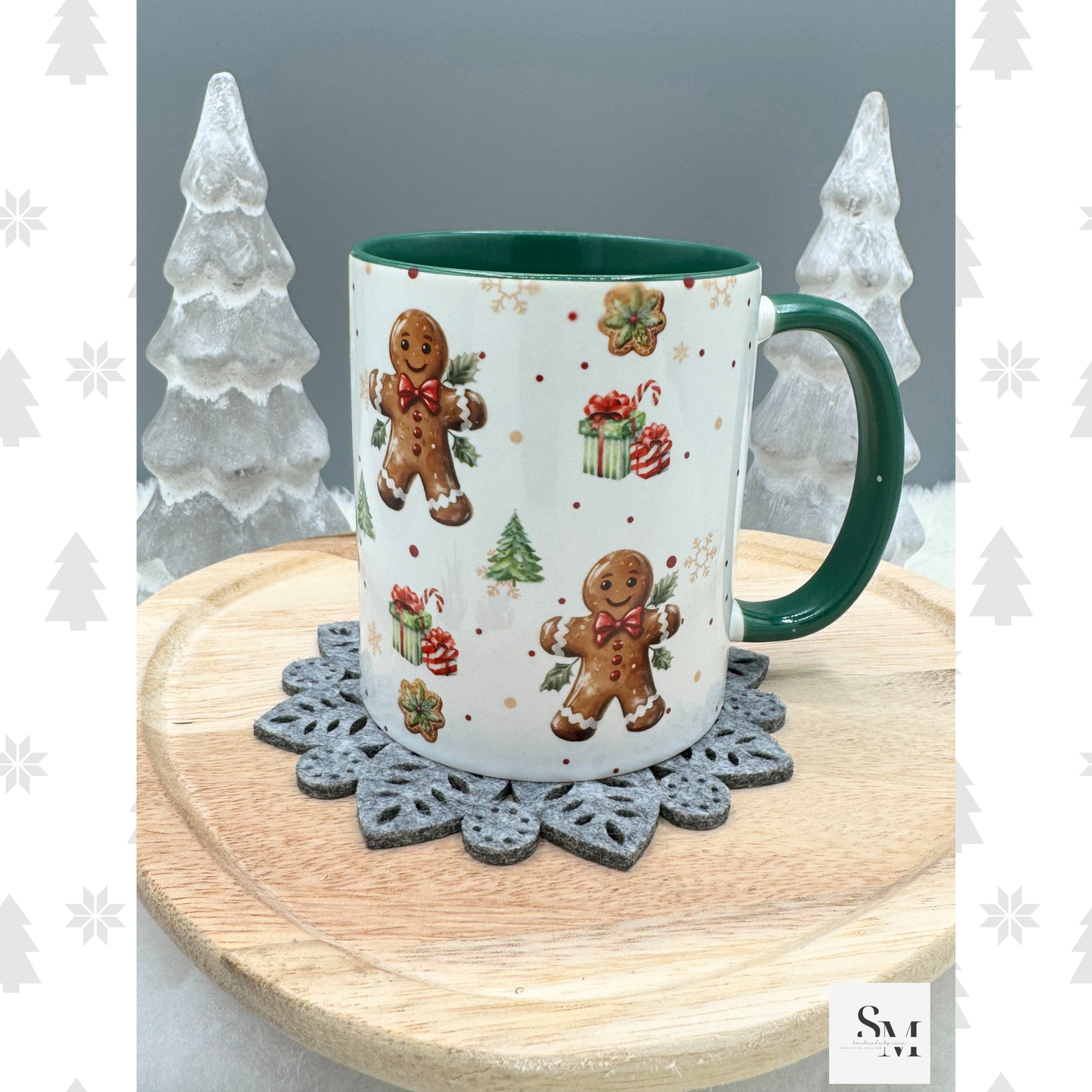 Weihnachtstasse Lebkuchen | Weihnachten | Tasse | Geschenkidee Weihnachten | Winter Mug | Süßer Lebkuchenmann Becher | Wichtelgeschenk