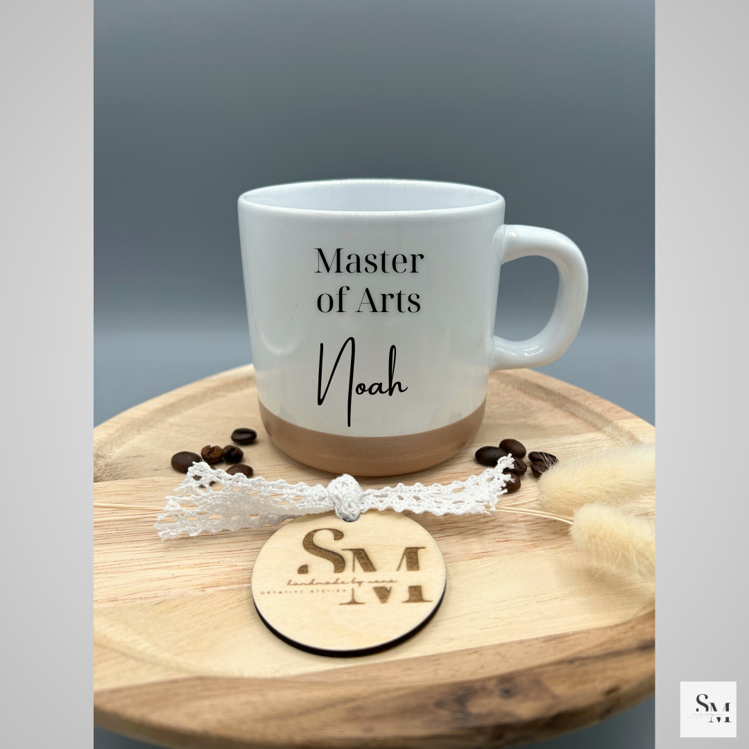 Personalisierte Tasse | Geschenk für Master of Arts / Laws / Science | Graduation | Abschluss Uni | Abschluss bestanden | Becher | Keramik