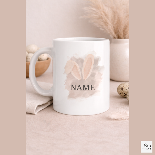 Ostern | Personalisierte Tasse | Ostergeschenk Kinder |  "Hasenohren" | easter mug | Ostertasse mit Name | Kaffeetasse | Tee | Osterkorb