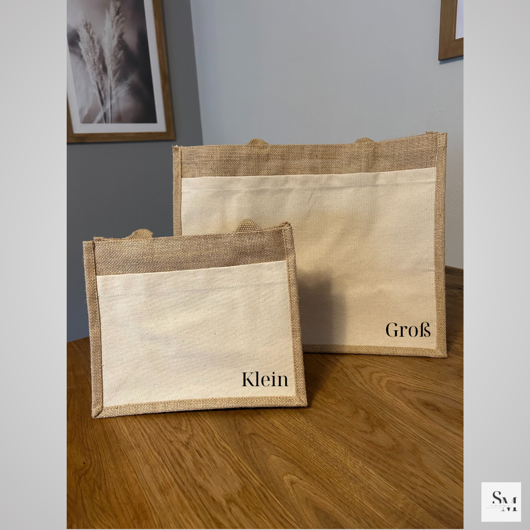 Personalisierte Jutetasche Oma mit Enkel | Markttasche | Geschenk an Oma | Muttertag | Geschenk für Oma | Individuelle Geschenke | Tasche