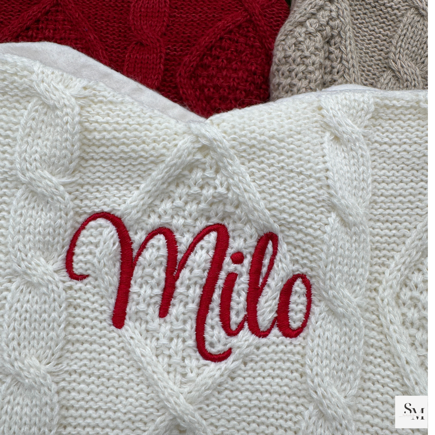 Personalisierte Knochen Weihnachtsstrümpfe | Gestickte Hundeknochen Strümpfe mit Name | Knochenförmige Hundesocken für Hunde | Weihnachten