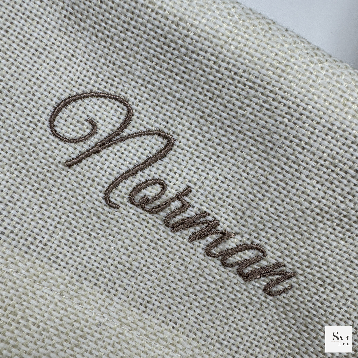 Personalisierte Nikolaussocke aus Jute | Weihnachtsstrumpf mit Namen bestickt | Nikolausstiefel zum Befüllen | Weihnachtsgeschenk Kinder