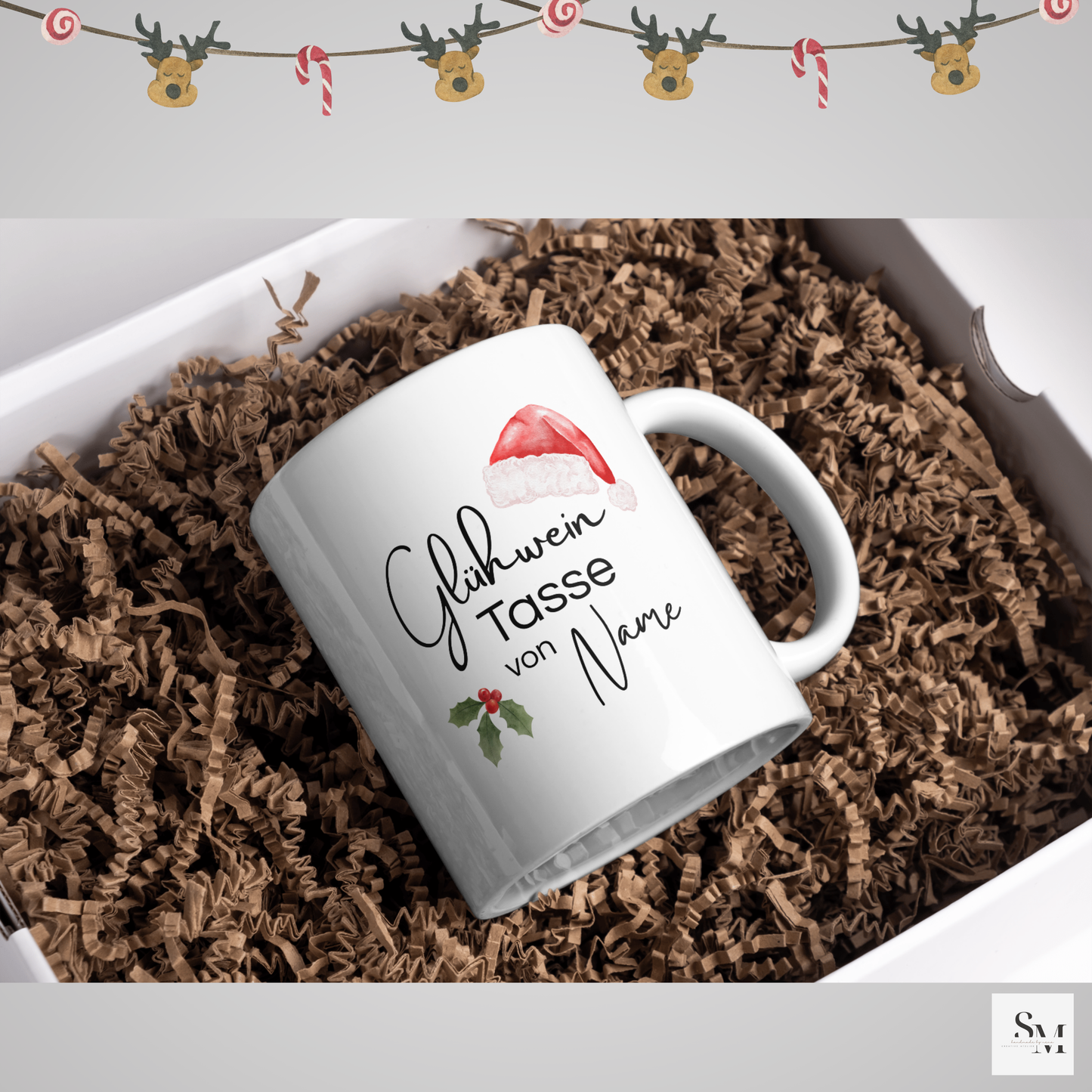 Glühwein Tasse Weihnachten | Personalisierte Tasse mit Namen | Weihnachtsmotiv | Geschenkidee | Winter | Weihnachtsgeschenk | Nikolaus
