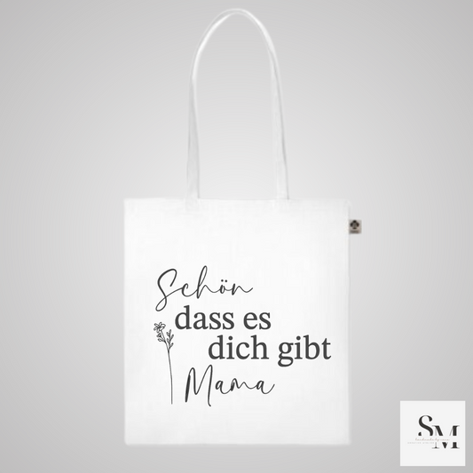 Stofftasche "Mama" – Perfektes Geschenk für Mütter | Jutebeutel für den Alltag | Nachhaltige Einkaufstasche aus Baumwolle | Muttertagsgeschenk | Tragetasche mit Mama Motiv