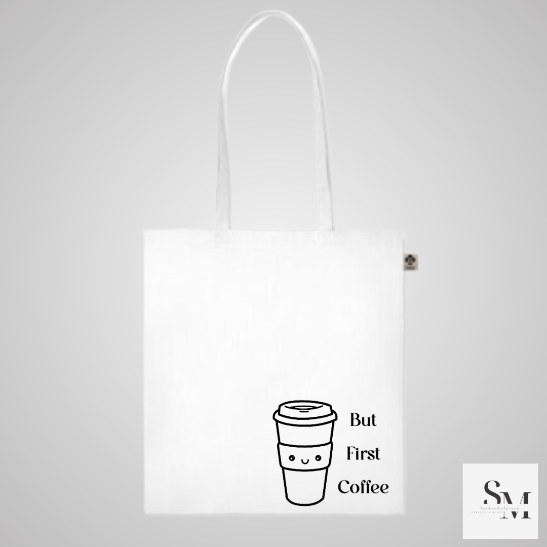 Stofftasche - "But First Coffee"