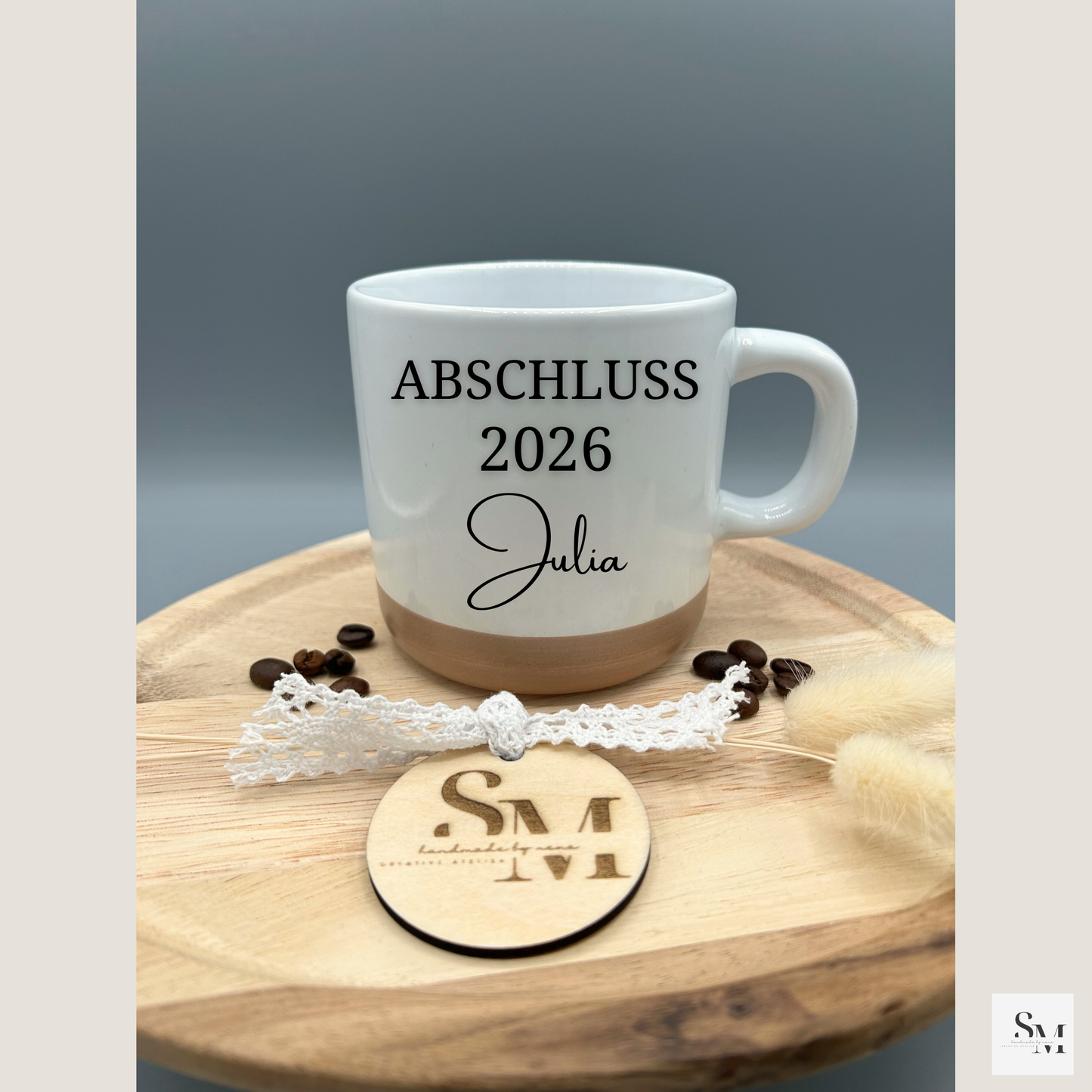 Personalisierte Tasse Abschluss 2026 | Geschenk Graduation Abschluss | Abschiedsgeschenk Becher mit Namen | Absolvent | Realschulabschluss