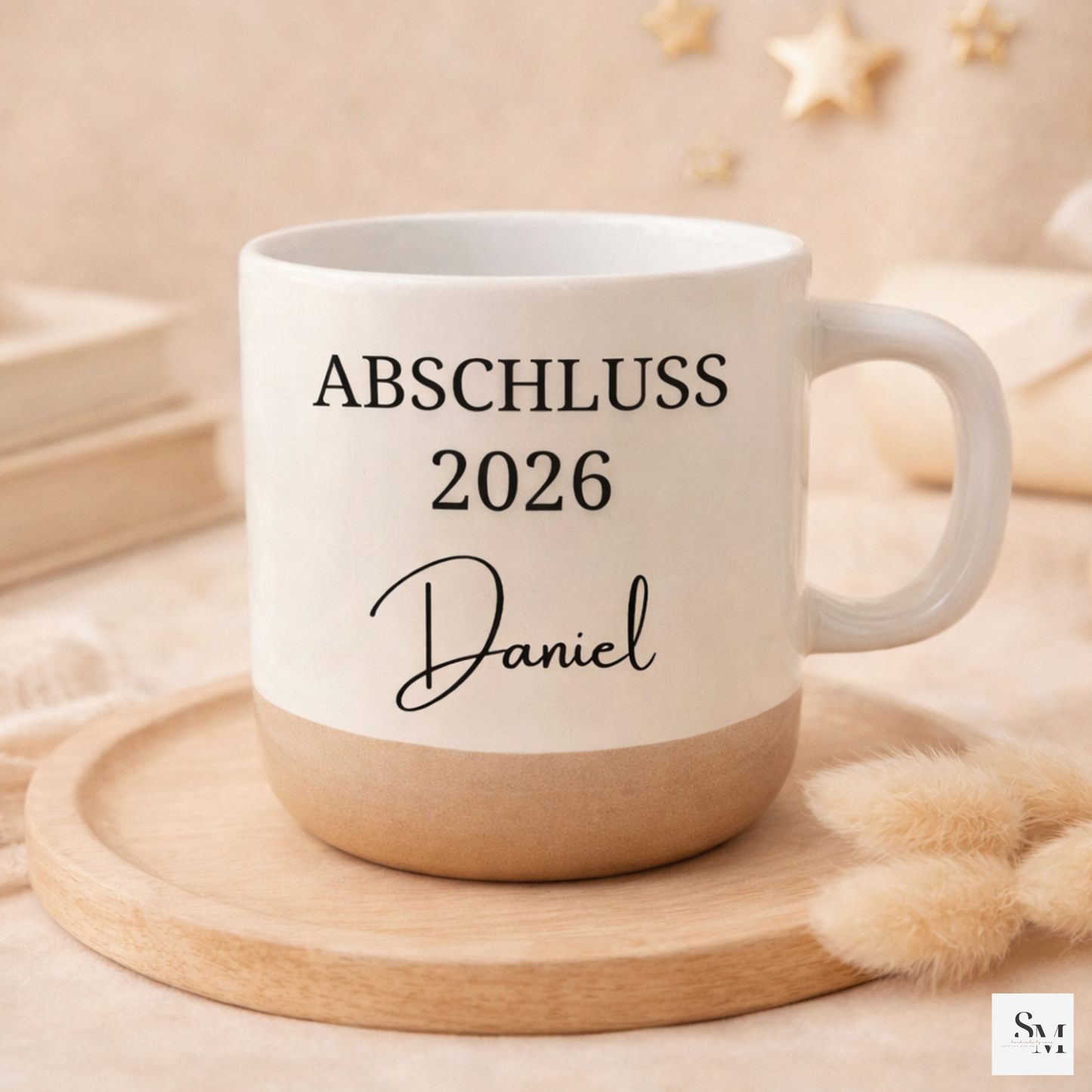 Personalisierte Tasse Abschluss 2026 | Geschenk Graduation Abschluss | Abschiedsgeschenk Becher mit Namen | Absolvent | Realschulabschluss